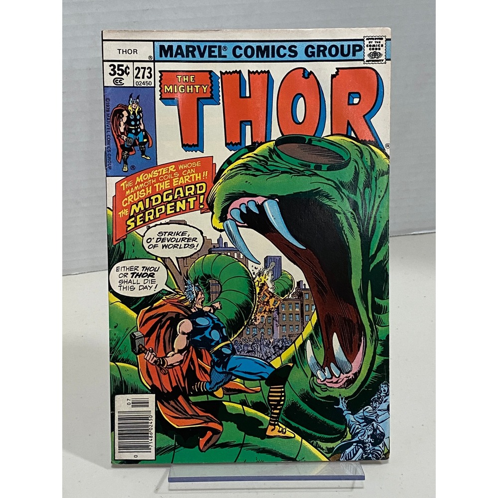 Marvel Comic Book The Mighty Thor #273 Midgard Serpent July 1978